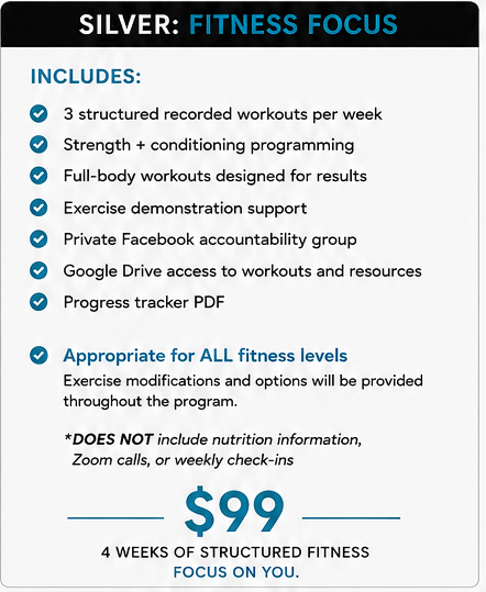 Lean, Strong, & Fueled - Silver: Fitness Focus